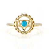THROAT CHAKRA RING GOLD