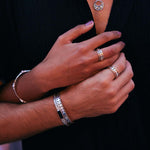 Unisex Moon Phase Spinning Ring