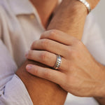 Men's Moon Phase Spinning Ring