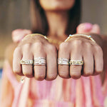 LOVE AND PEACE SILVER RINGS