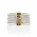 LOVE IN A SPIN SILVER STACKING RING