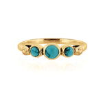 LAKSHMI TURQUOISE RING GOLD
