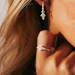 Divinity Princess Opal Stacking Ring gold