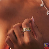 Peace Rocks Spinning Ring