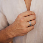 Mayan Warrior Men's Spin Ring