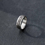 Mayan Warrior Men's Spinner Ring