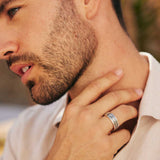 Mayan Warrior Men's Spinning Ring