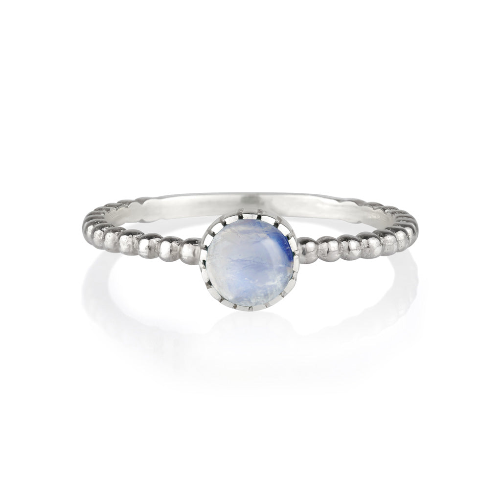 RAWA MOONSTONE STACKING RING