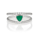 TRILLION RAWA RING GREEN ONYX