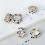 PERSONALISED GEMSTONE RINGS