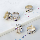 PERSONALISED GEMSTONE RINGS